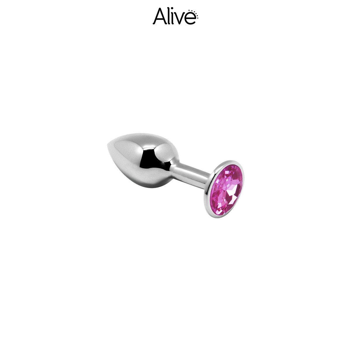 Plug métal bijou rose S - Alive Plug métal bijou rose S - Alive