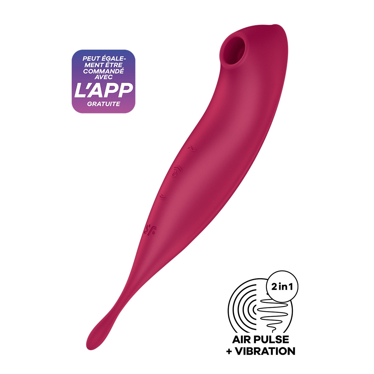 Stimulateur Satisfyer Twirling Pro+ Connecté rouge Stimulateur Satisfyer Twirling Pro+ Connecté rouge