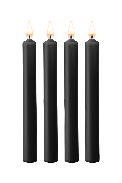 4 bougies SM noires Large - Ouch!