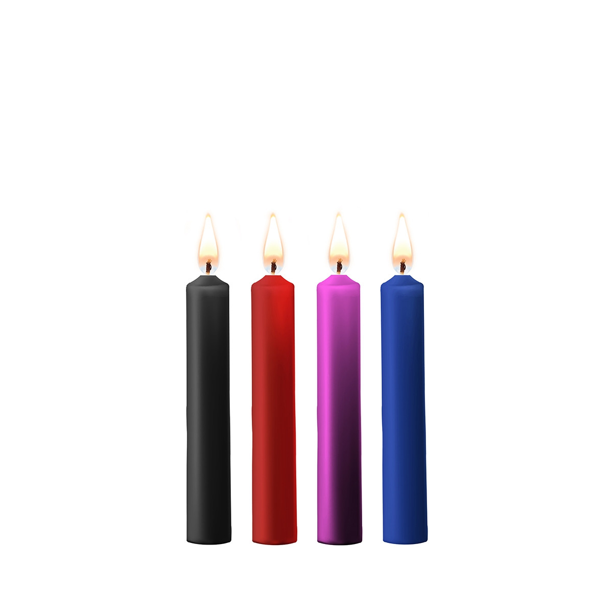 4 bougies SM colorées - Ouch! 4 bougies SM colorées - Ouch!
