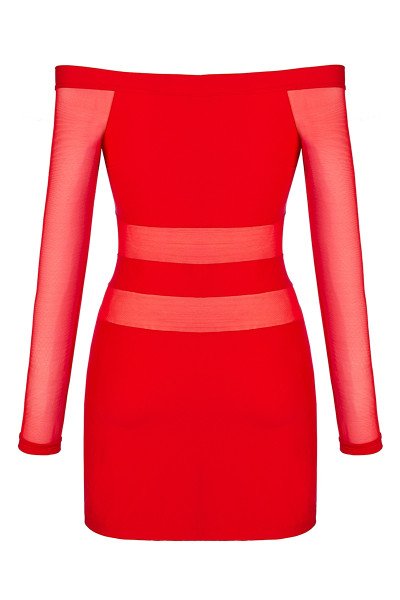 Robe rouge V-9299 - Axami