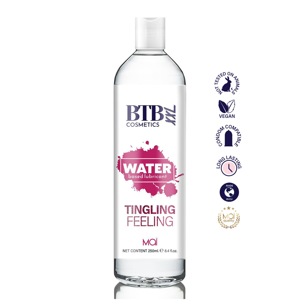 Lubrifiant stimulant base eau 250 ml - BTB Lubrifiant stimulant base eau 250 ml - BTB