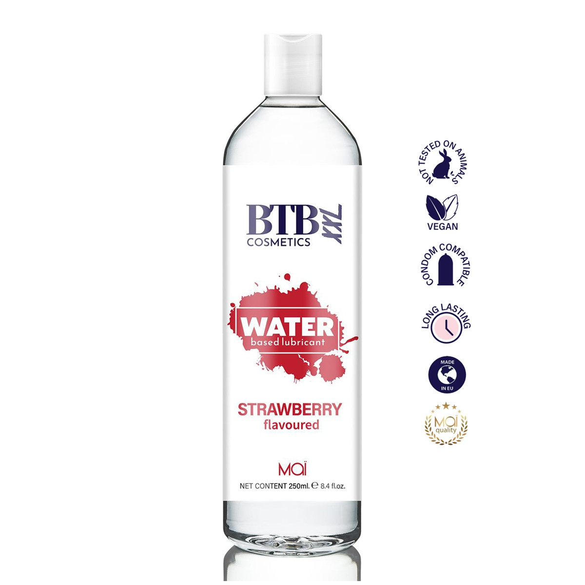 Lubrifiant parfumé Fraise 250 ml - BTB Lubrifiant parfumé Fraise 250 ml - BTB