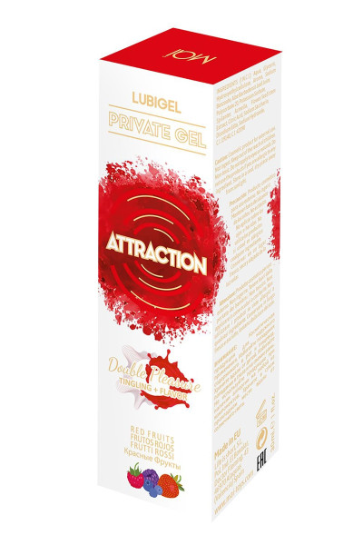 Lubrifiant stimulant fruits rouges - Attraction