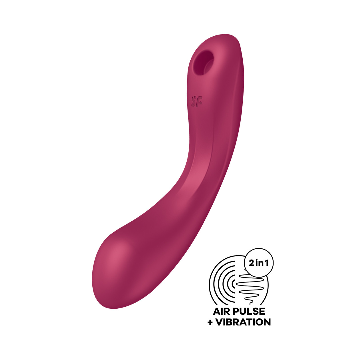 Stimulateur Curvy Trinity 1 bordeaux - Satisfyer Stimulateur Curvy Trinity 1 bordeaux - Satisfyer