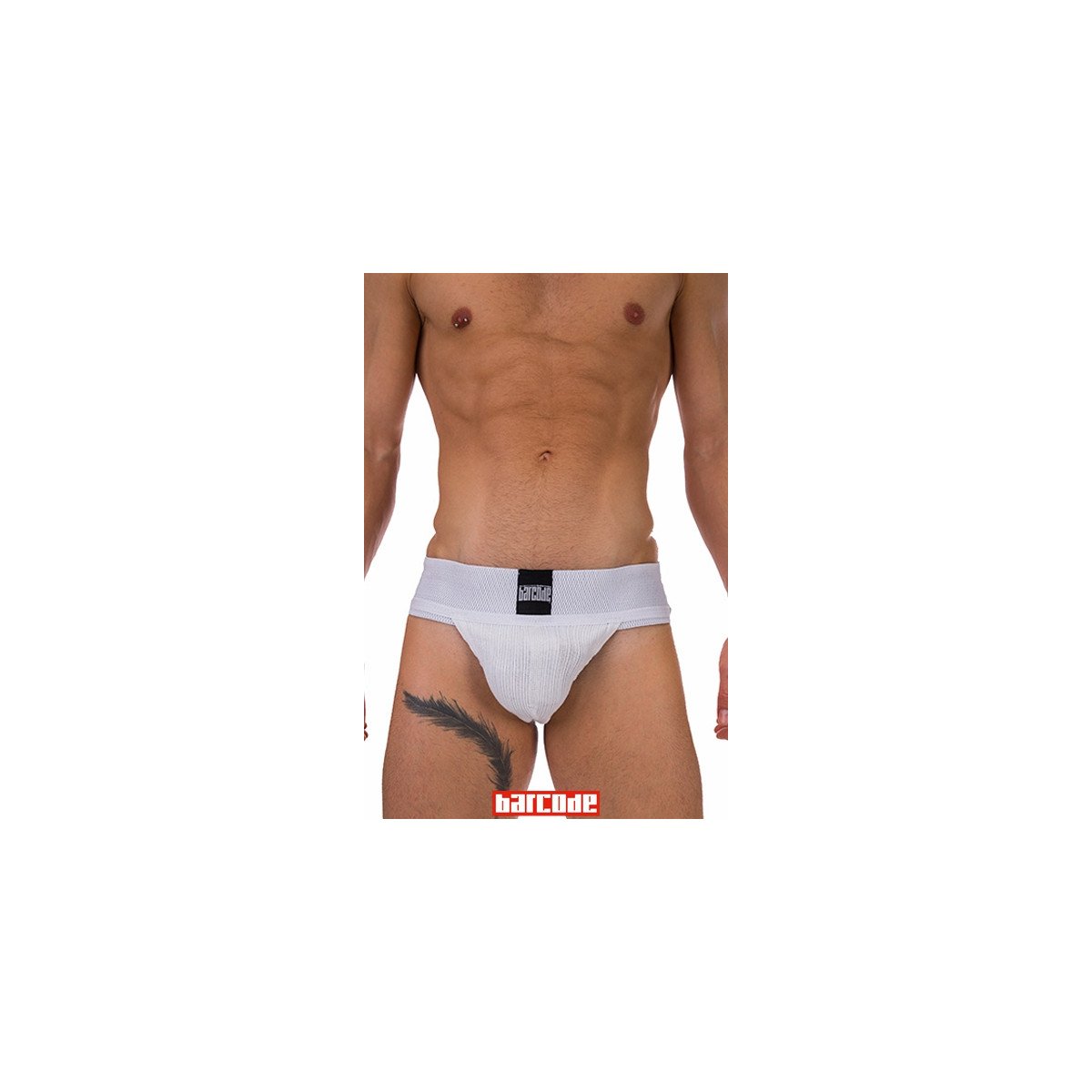 Jockstrap Sergey Basic blanc - Barcode Jockstrap Sergey Basic blanc - Barcode